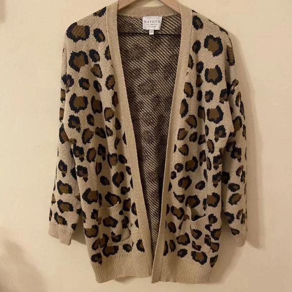 Hayden Leopard Print Cardigan, Small/Medium - Picture 2 of 12